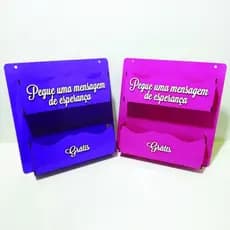 Porta Cartas, folhetos, mensagens  em mdf para pendurar 30x30 cm