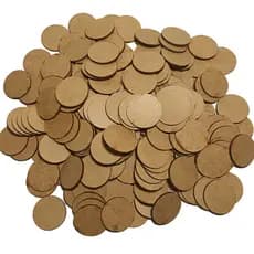 100x Bolacha Redonda 4Cm MDF 3MM