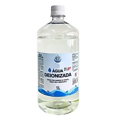 Água Deionizada 1 Litro (1, 2 OU 3 UNIDADES)