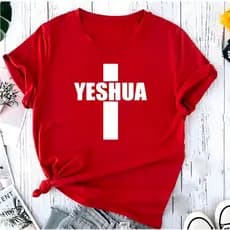 T-shirt  Yeshua Cruz Jesus Cristo Camiseta Feminina Unissex