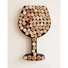 Porta Rolhas de Vinho Taça Decorativa Adega Bar Gourmet Presente Criativo Organizador