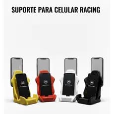 Suporte Celular Concha Racing estilo Recaro - Design Exclusivo Ultra Resistente
