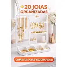 Organizador de Joias Porta Brincos Porta Colares Porta Bijuterias Organizador de Acessórios Porta Joias Penteadeira