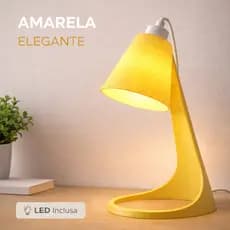 Luminária de Mesa LED Design Moderno Decorativo Para Quarto Home Office + LED Inclusa