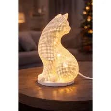 Luminária Gato 3D LED Decorativa – Presente Perfeito Para Quem Ama Gatos