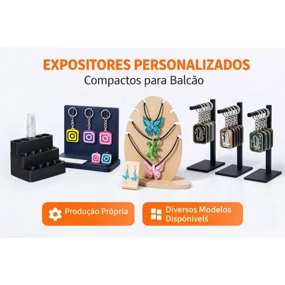 Expositor Profissional para Loja | Diversos Modelos para Balcão e PDV