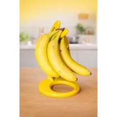 Suporte para Bananas Porta Frutas Suspenso Organizador de Cozinha Evita Amassar Conserva Melhor