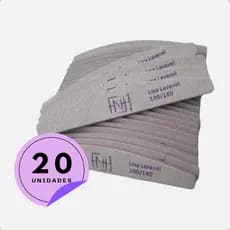 Kit 20 Lixas Boomerang Fan Nails 100/180 Original Profissional Manicure Pedicure Unhas Durável