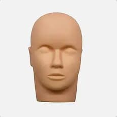 Boneco Treino Silicone Alongamento Cílios + Micropigmentação + Maquiagem Treinamento Profissional