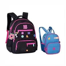 Kit Mochila Escolar Preta + Lancheira Azul Rebecca Bonbon – Estilosa e Conforto para  Volta às Aulas