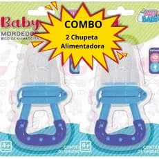 Kit com 2 Mordedor Chupeta Alimentadora  Bebe