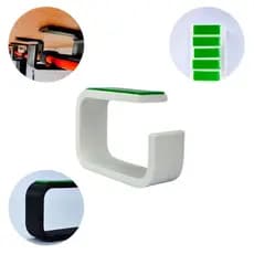 Kit Suporte Organizador de Fios para mesa - Plástico Impressão 3D