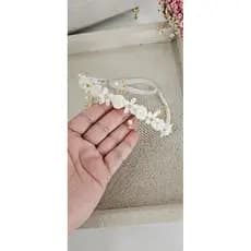Tiara de luxo/tiara batizado/tiara de flor/tiara de luxo