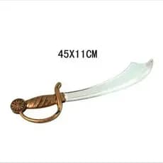 Espada Pirata Do Capitão 45 CM Piratas Espada Realista Plástico