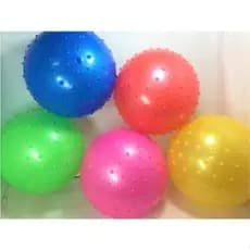 Kit 5 Bola De Plástico De Massagem Inflável Brinquedo Infantil Vinil Pilates Fisioterapia  c/s bomba de ar