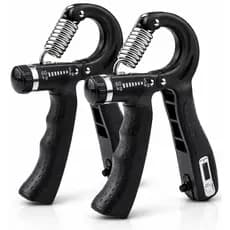 Kit com 2 Hand Grip COM CONTADOR Ajustável Até 60kg Fortalecedor de Antebraço Mão Punho Musculação