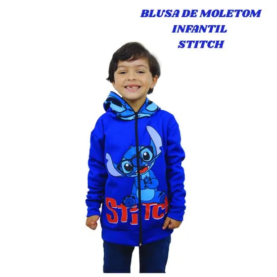 Blusa de Moletom infantil Stitch