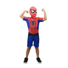 Promoção Fantasia Infantil Homem Aranha/Spider Man Dos Vingadores Com Máscara de Tecido