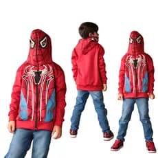 Blusa Moletom infantil personagem homem aranha capuz/máscara