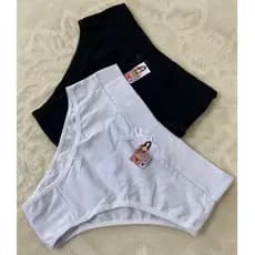 Kit 2 Calçolas Calça Cotton Cintura Alta Algodão Pos Parto Conforto