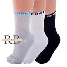 Kit 3 pares de meia cano alto longo meias grossas masculina esportiva