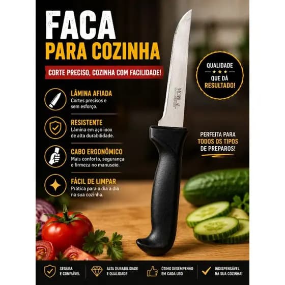 FACA PARA LEGUMES 1/3/6 UNIDADES