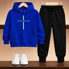 Conjunto frio juvenil e infantil moletom jesus cristo blusa religiao infantil premium tam 02 a 16