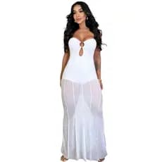 Conjunto para Réveillon Calça de Tule com forro e Cropped Malha Fria