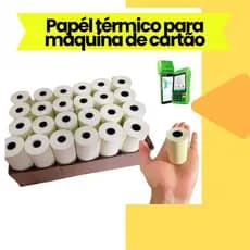 Kit 10 Bobinas de Papel Térmico para Maquina Impressoras bluetooth Sem Fio portátil