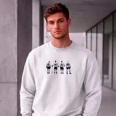 Moletom masculino e feminino estiloso off campus moda inverno modelo careca, casual, moletons moderno e estiloso algodão