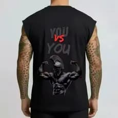 Regata masculina Oversized com estampas variadas perfeita para academia com estilo 100% algodão