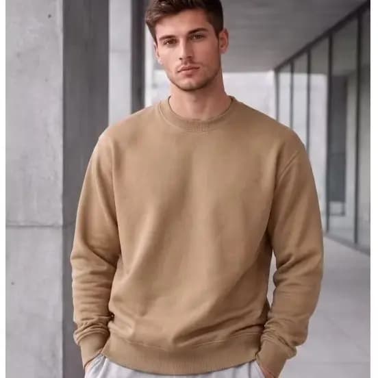 Moletom modelo careca blusa de frio  gola redonda moletons moda inverno masculino e feminino 100% algodão liso