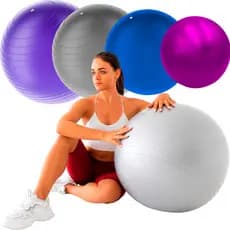 Kit 4 Bola de Pilates Suiça Fisioterapia Yoga Treino Academia Ginástica