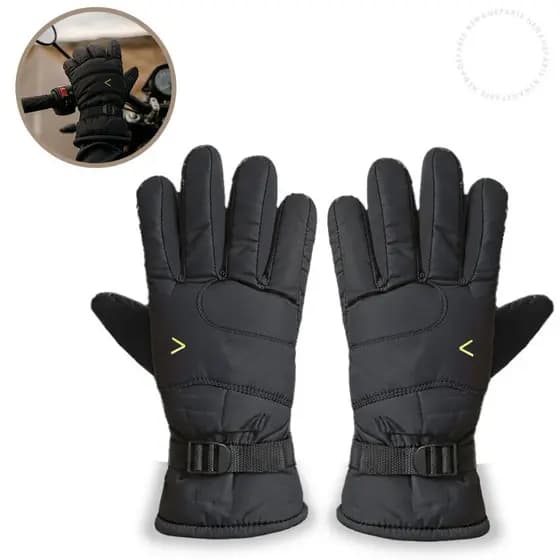 Luva Motoqueiro Térmica Impermeável Antiderrapante Masculina Feminina Frio Moto Bike
