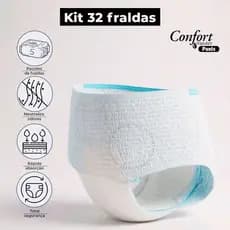 Kit 32 Fralda Geriátrica Unissex Calcinha/Cueca Pacote Descartável Confort Master Pants