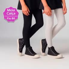 Meia Calça Algodão Fio 80 Original Selene Infantil Menina Ballet