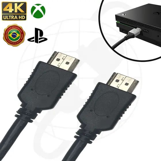 Cabo HDMI Full HD Para Ps4 Ps5 Xbox One Xbox Series X/S