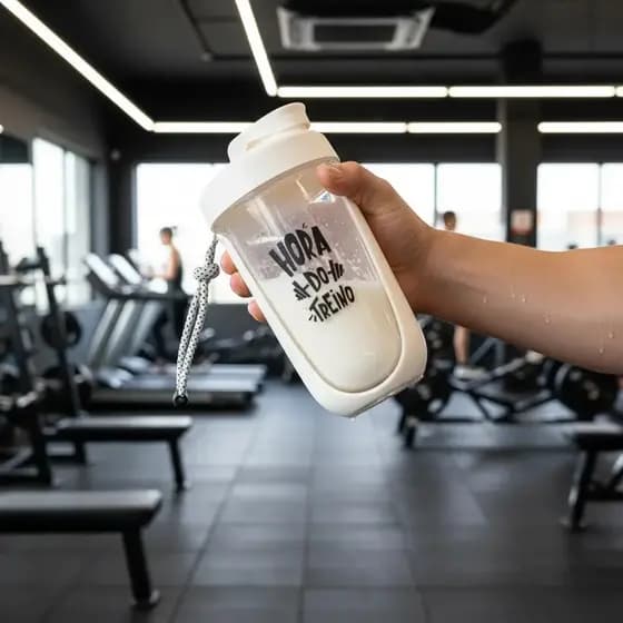 Coqueteleira 550ml Academia Shakeira Squeeze Com Esfera