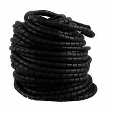 Organizador De Fios Cabos Informática 15Mts (Preto) 1/2 escritorio