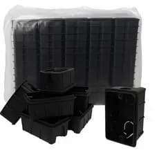 Kit 40 Caixa De Luz 4x2 Amarela Ou Preta Para Embutir