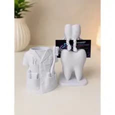 Presente Para Dentista Kit Odontologia Porta Caneta Porta Cartão dente Decoração Consultório