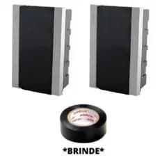 Kit 2 Centrinho Quadro Distribuição Embutir 6/8 Disjuntores Centro e 1 Fita isolante