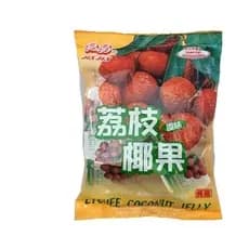 GELATINAS SABOR LICHIA 400 grs  FRUTAS COM COCO FRUIT COCONUT JELLY –  pacote