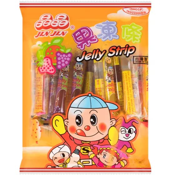 Gelatina de Frutas Jelly Strip Jin Jin 470g gelatinas em saquinhos - Trend - bubble top