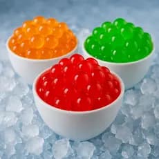 2 Potes Bubble Tea 280grs Top Popping Bolinhas Mix Gelatinosas Drink Gin Bebidas Sucos festas Bubbles