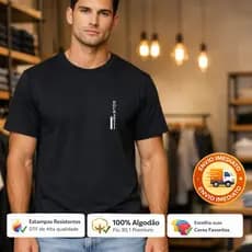 Camiseta Masculina Premium 100% Algodão fio 30.1 Dourartti Exclusividade Conforto Qualidade P ao XG
