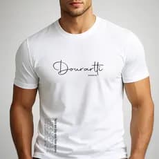 Camiseta Branca Premium Dourartti Algodão | Camisa fio 30.1 Envio Rápido