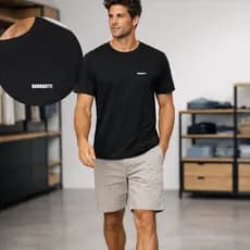Camiseta Masculina Dourartti 100% Algodão 30.1 Penteado Básica Minimalista Alta Qualidade Conforto