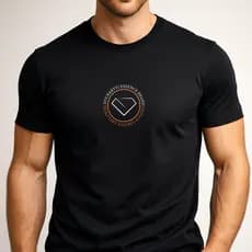 Camiseta Preta Exclusiva Dourartti Premium | Qualidade Superior | Algodão 30.1