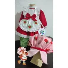 fantasia Moranguinho. vestido Moranguinho, fantasia Moranguinho anos 80.  Moranguinho